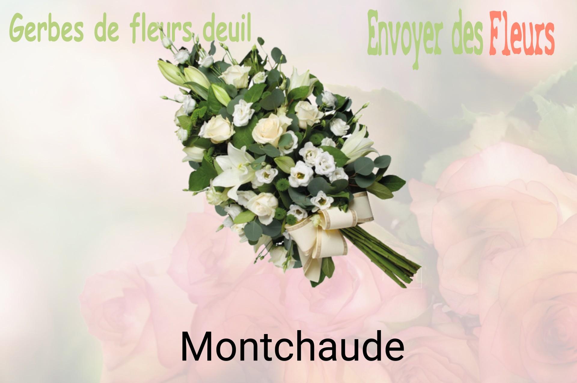 Gerbe de fleurs de deuil livrée à Montchaude
